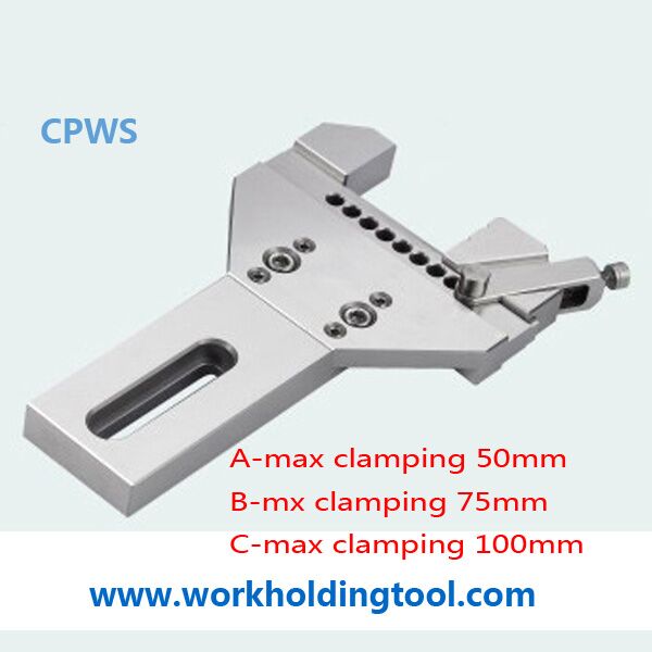 Precision wireEDM vise with fine adjustment VIS661.W50 W75 W100