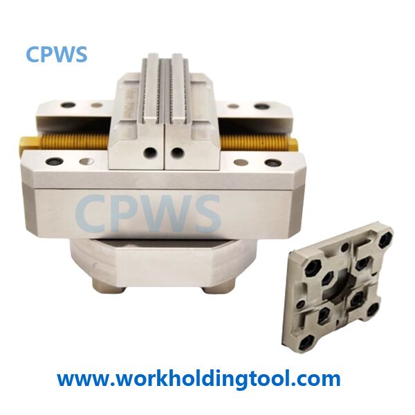 CPWS-System-3R-Self-Centering-Vise-with-70mm-3R-element-pallet4.725-Inch-Max-workPiece-120mm5-axis-machining-vise